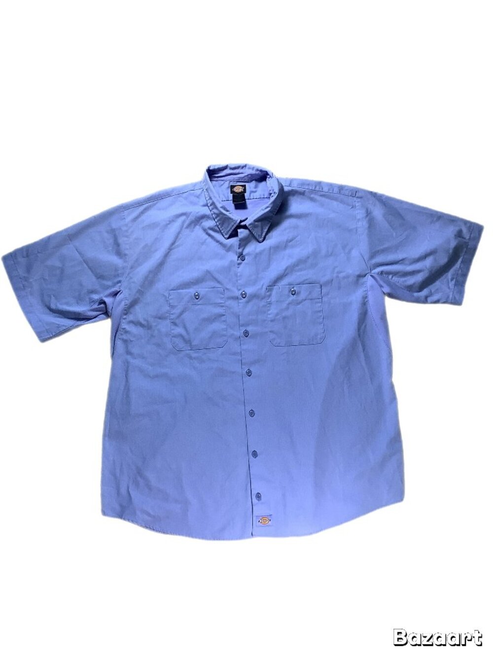 Dickies Short Sleeve Work Shirt Men’s 3XL Light Blue Breathable Uniform